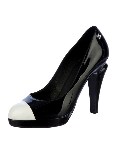 black chanel platform pumps|chanel pumps price.